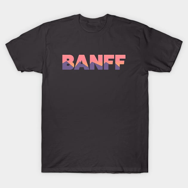 Banff Mountains T-Shirt by modeoftravel